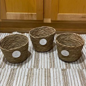 Set of 3 Woven Baskets